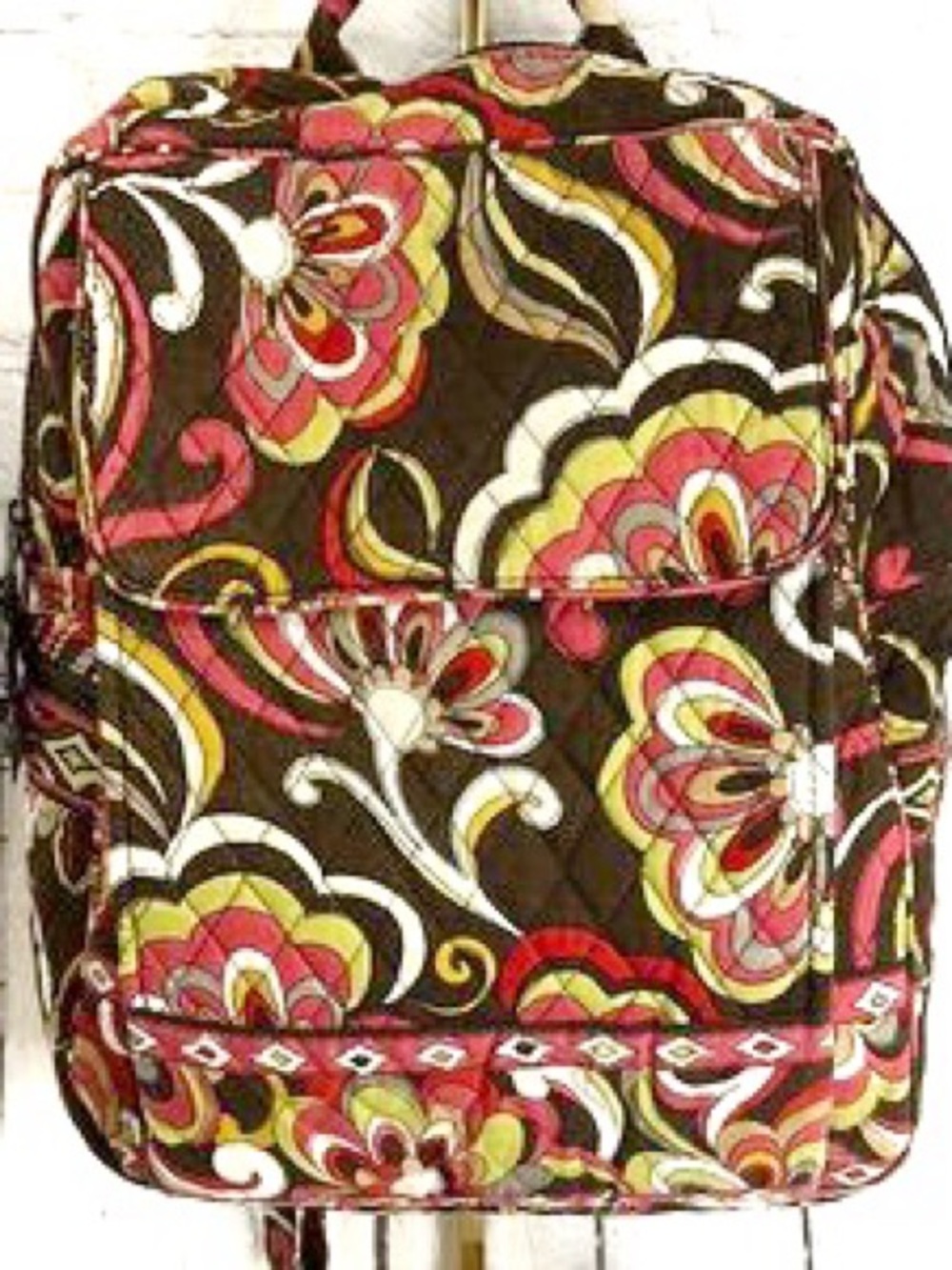 Vera Bradley Retired Puccini Floral Backpack